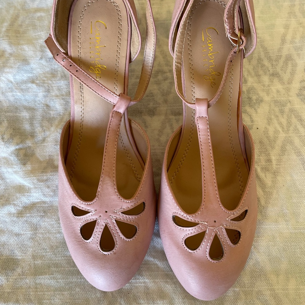 Pink kitten heels